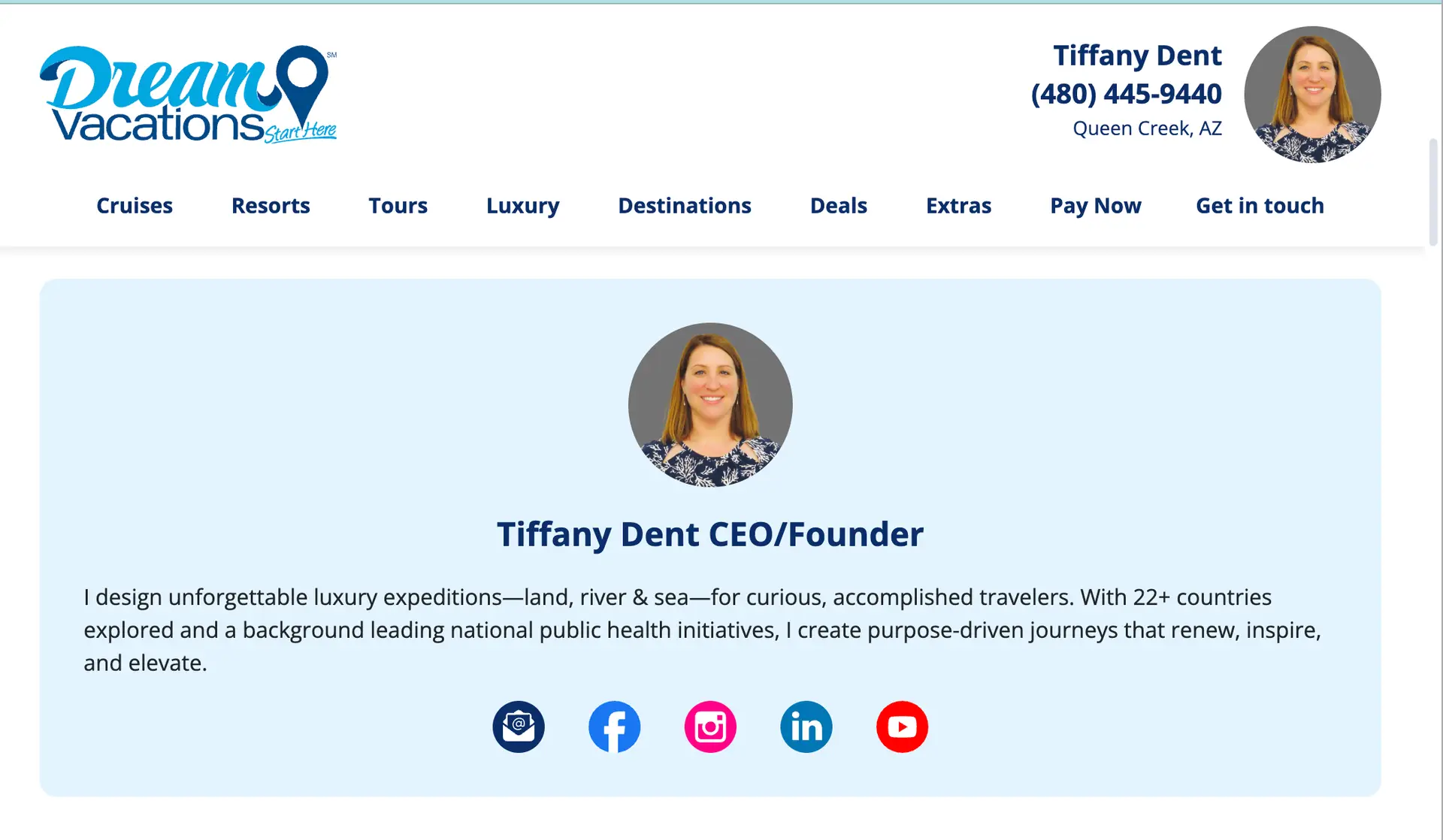 Tiffany Dent Dream Vacations Travel Agency